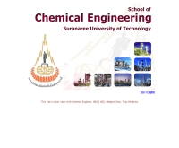 สาขาวิชาวิศวกรรมเคมี มหาวิทยาเทคโนโลยีสุรนารี - sut.ac.th/engineering/Chem