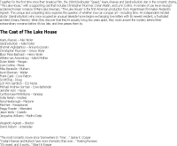 The Lake House - thelakehousemovie.warnerbros.com/