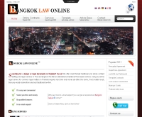 Bangkok Law Firm on The Web - bangkoklawonline.com